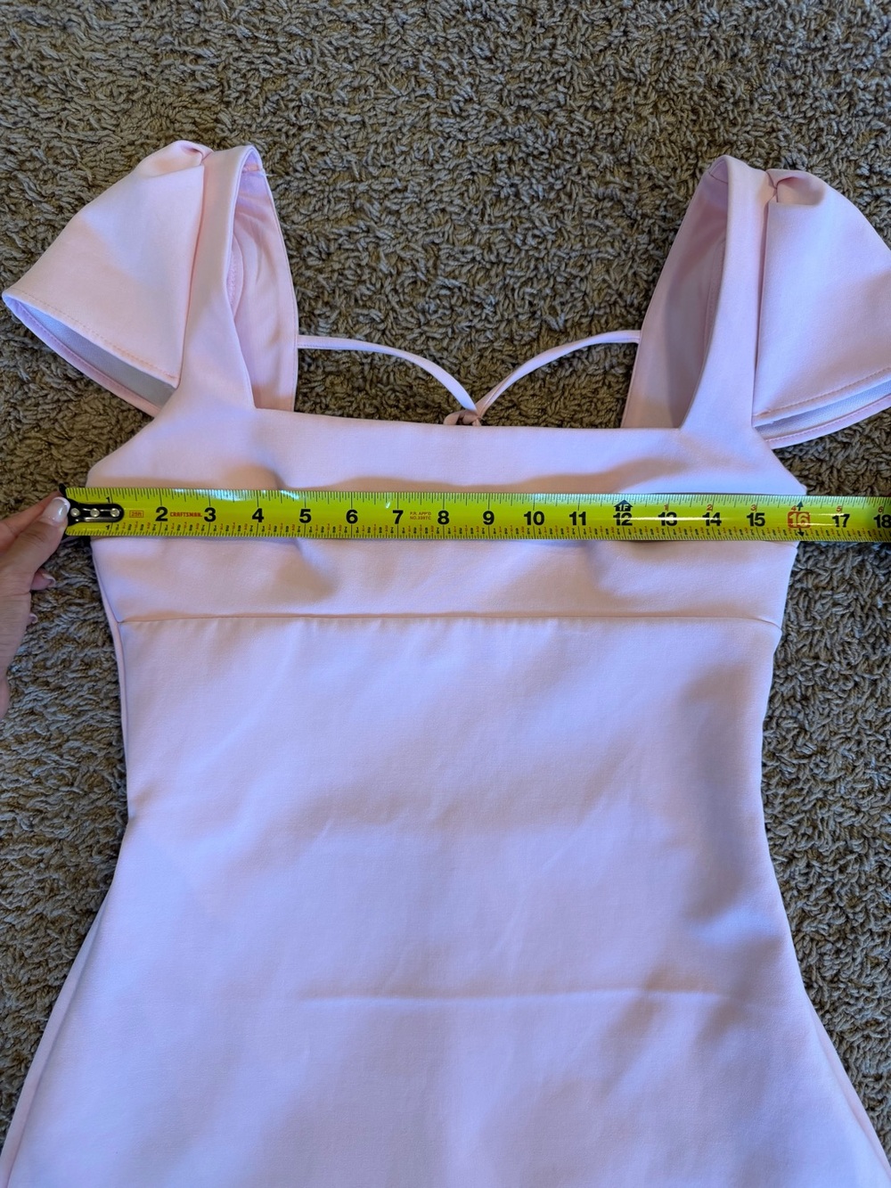 Light Pink Bodycon Mini Dress - Picture 2 of 7